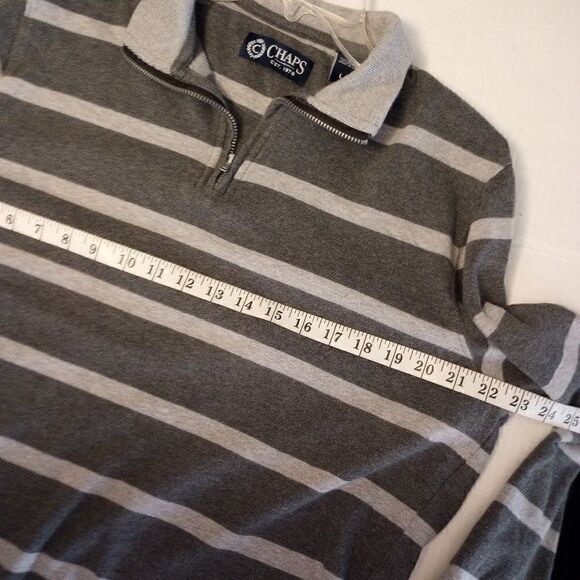 Chaps Ralph Lauren striped long sleeve collared shirt - Picture 8 of 8